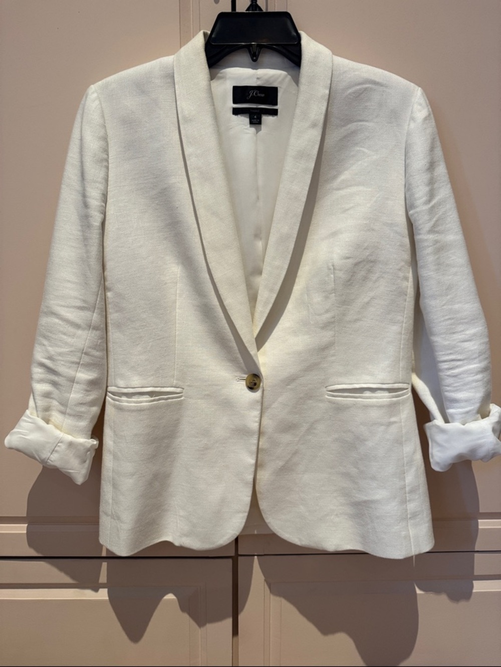 J. Crew Parke Blazer Shawl Collar Single-Button Blazer sz 4